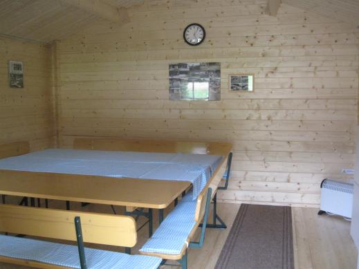 Gartenblockhaus innen